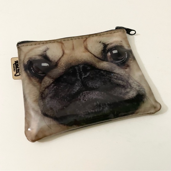 Catseye Pug Dog Face Zipper Pouch - Picture 12 of 13
